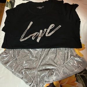 VS velvet pj short set